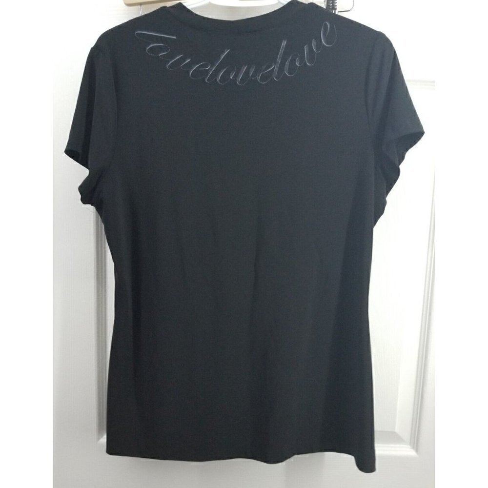 Norma Kamali "love" tshirt Black Size XXL - Picture 2 of 5